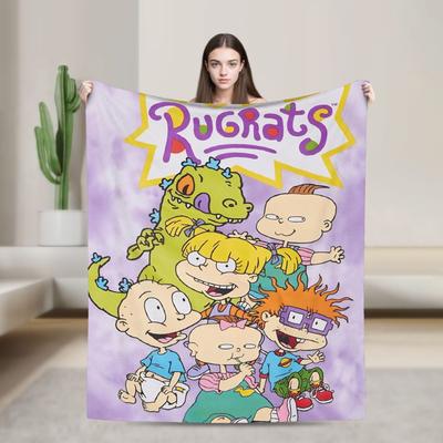 Rugrats Chuckie Finster Blanket Warm Soft Funny Plush Throw Blanket For Home Decor Travel Flannel Bedspread Bed Cover