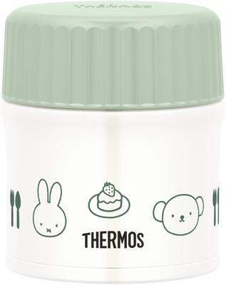 Thermos Vacuum Insulated Soup Miffy Light LTG Jar, 300ml, Design, Green, JBU-302B