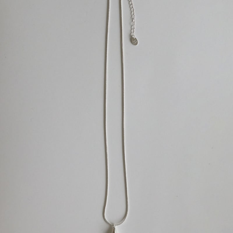 modernlike silver 925 plum drop necklace