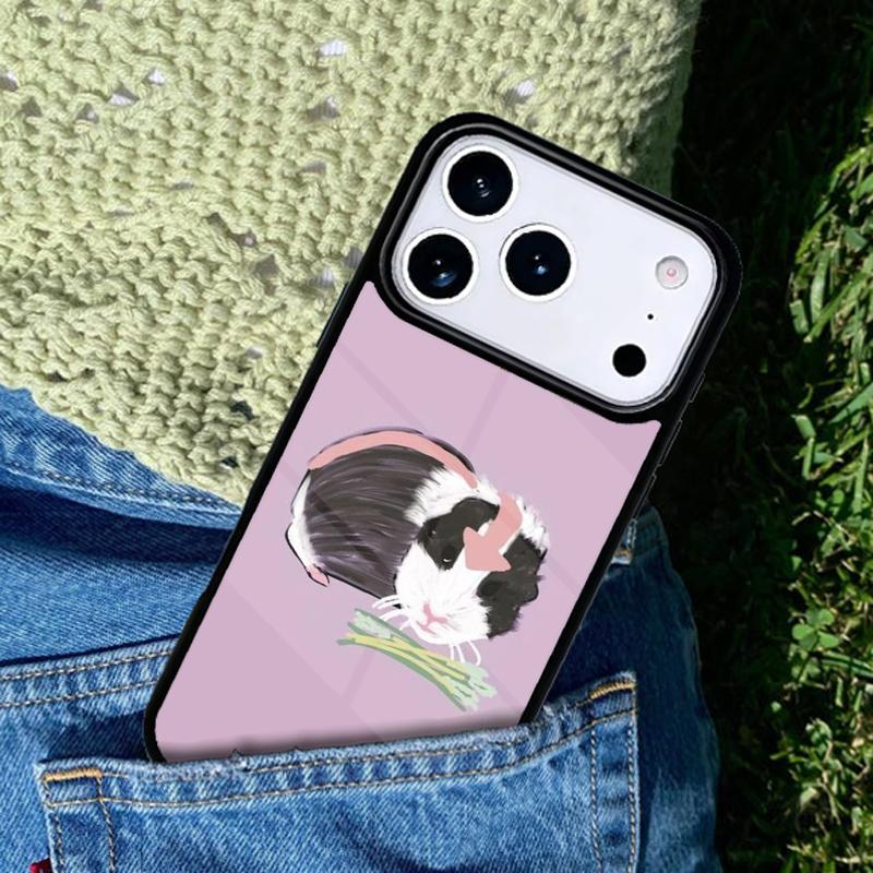 Cute Cartoon Guinea Pig Phone Case Cover for IPhone 11 12 13 14 15 16e 17 Pro Max Coque for IPhone 17 Air