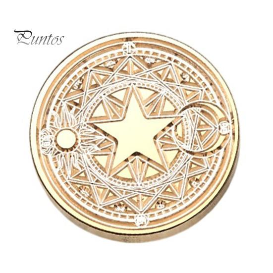 Personalized Letter Seal Brass Wax Stamp Head, Vintage European Embossed Relief Engraved Replacement Head Sealing for Wedding Invitation Envelope