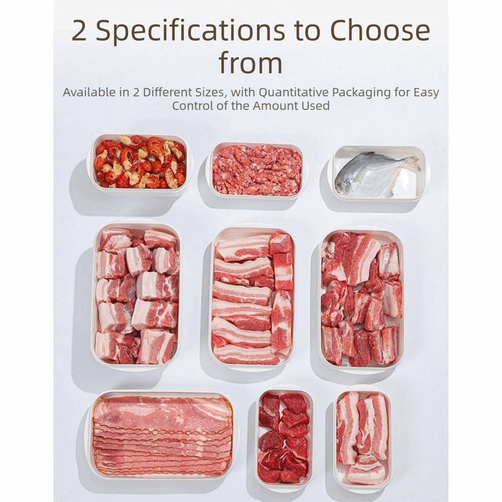 4Pcs Stackable Food Storage Container Set Airtight Food Preservation Box Meat Storage