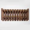 Wooden Wall Coat Racks Double Row Clothes Hooks Bedroom Clothing Organizers Hanger Hat Bag Dress Storage Portable Room Shelf