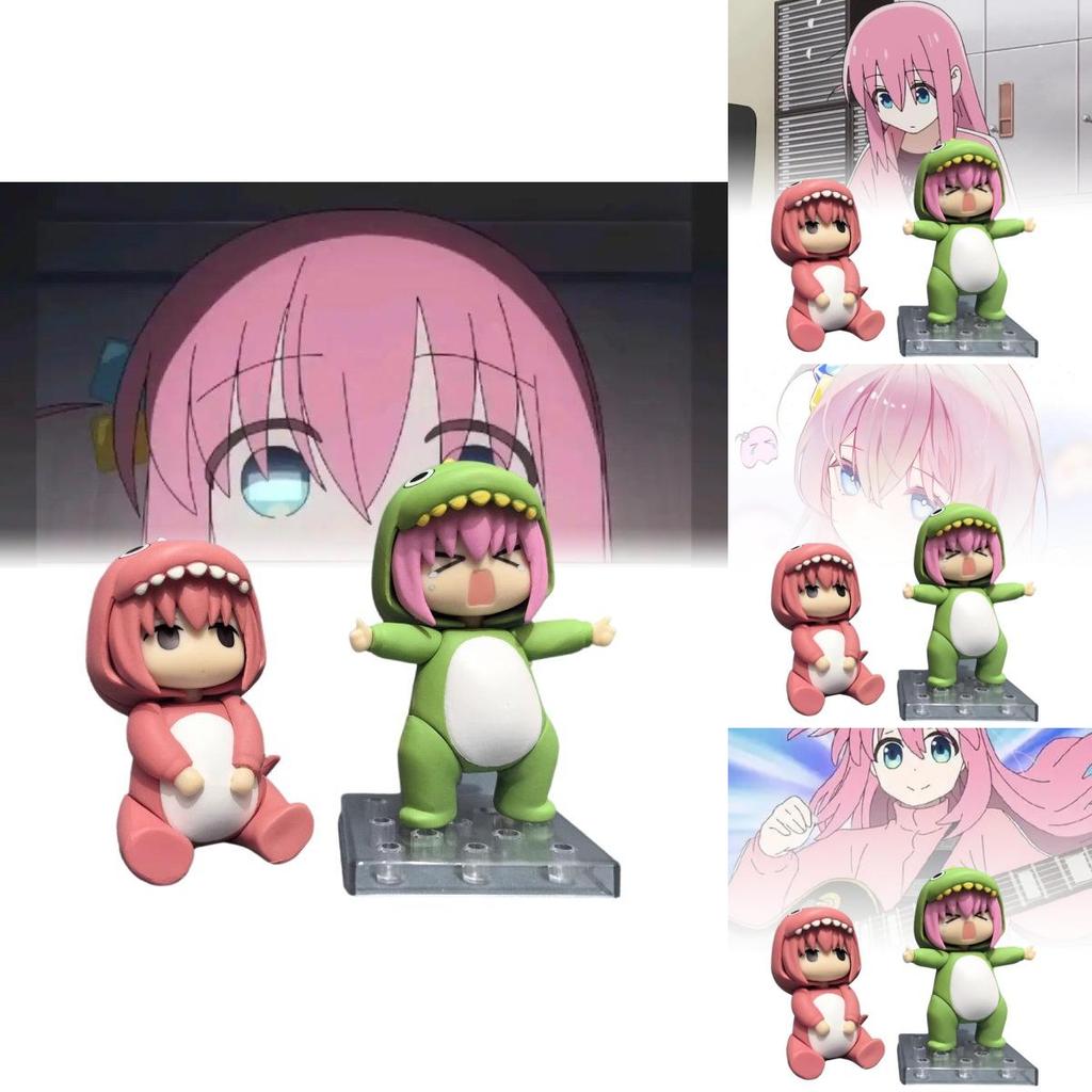 Nendoroid 2369 Goto Duku Dinosaur Pochi-chan Collectible Pvc Figure In Pink And Green