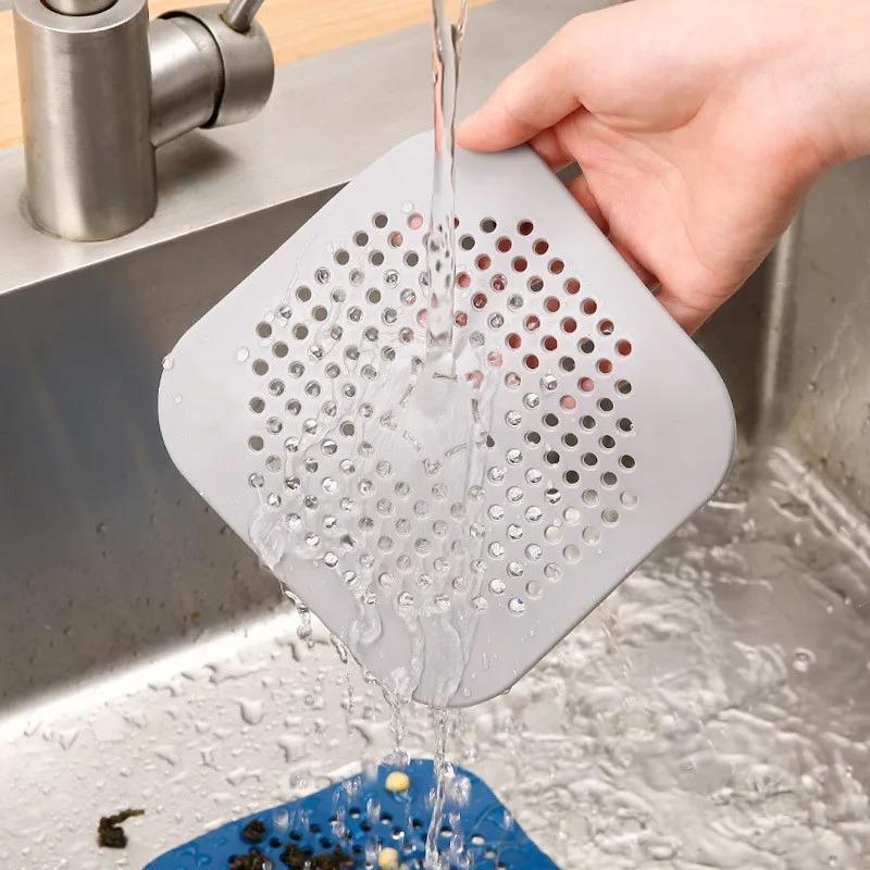 3/5/10pcs Stopper Kitchen Sewer Silicone Sink Strainer Bathroom Floor Bathtub Water Filter Home Accessories Shower Drain Hair