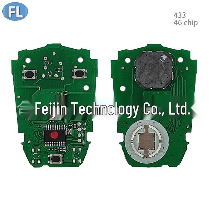 Cadillac XT4/XT5 SUV Smart Key Fob Shield - 4-Button, 433MHz, 46 Chip