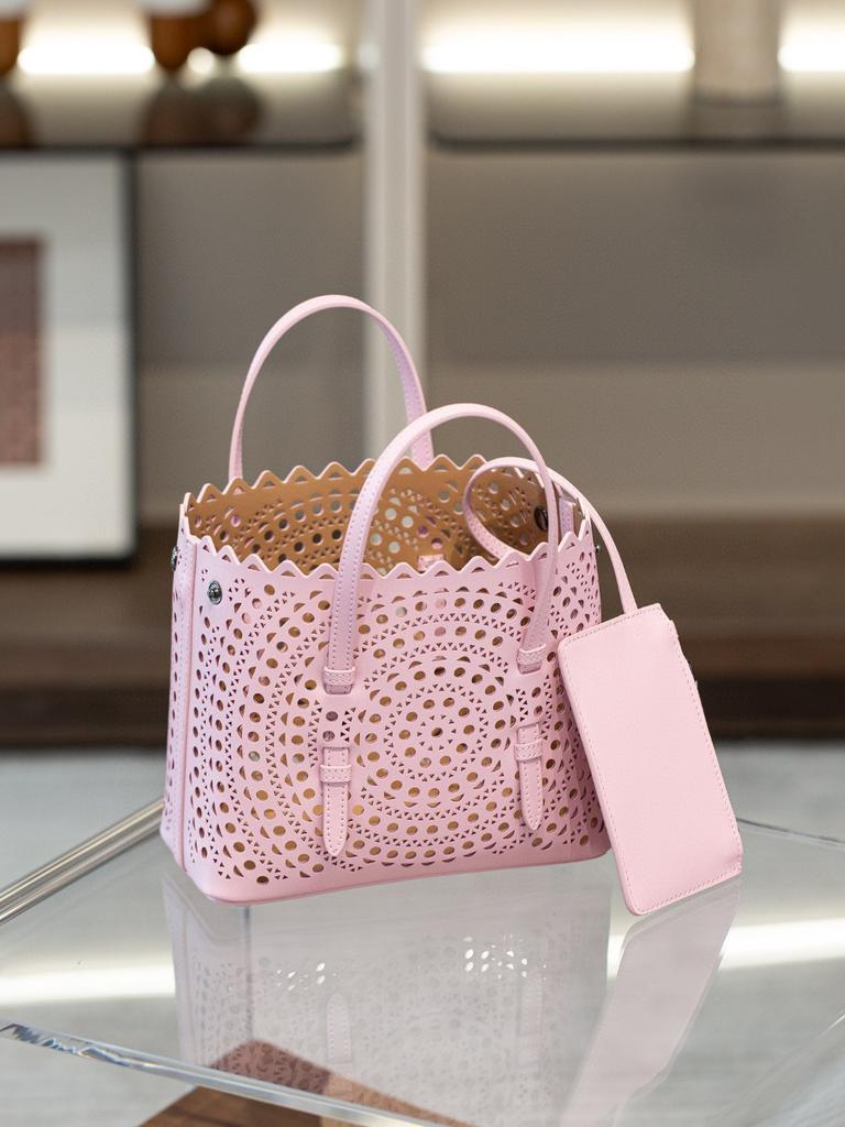 Borsa da Donna in Pelle Bohemien 20 Borsa Cesto di Verdura Traforata Pelle di Vitello Romantica Francese Borsa a Tracolla Portatile