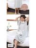 Quick-Dry Coral Fleece Hooded Cloak Bathrobe for Adults and Kids