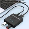 USB3.0 Umschalter 2 Computer teilen Tastatur und Maus Drucker Scanner Webcam 2 in 1 Out/1 in 2 Out USB Umschalter Splitter