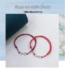S925 Sterling Silver Good Luck Koi Braided Red Bracelet for Exams