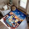 Christmas Soccer Fun Personalized Name Area Rug Suitable for Balcony Dining Room Playrooms Dormitory Anti-slip Rug Office home decor Wedding Party Gif