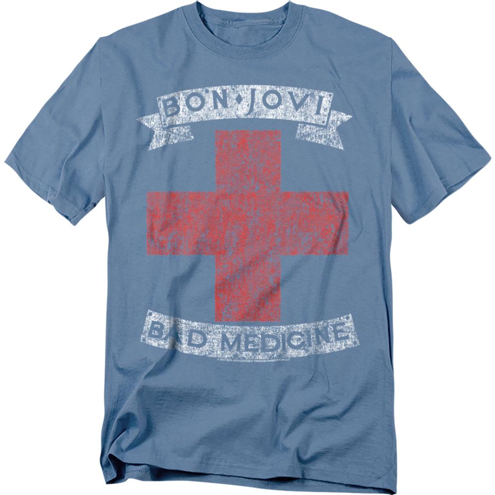 Bon Jovi Unisex Adult Bad Medicine T-Shirt