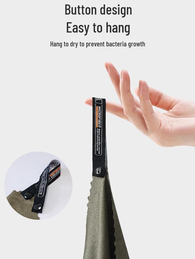 Tragbares Schnelltrocknendes Mikrofaserhandtuch und Wasserdichte Tasche für Outdoor-Sport, Reisen und Geschäftsreisen