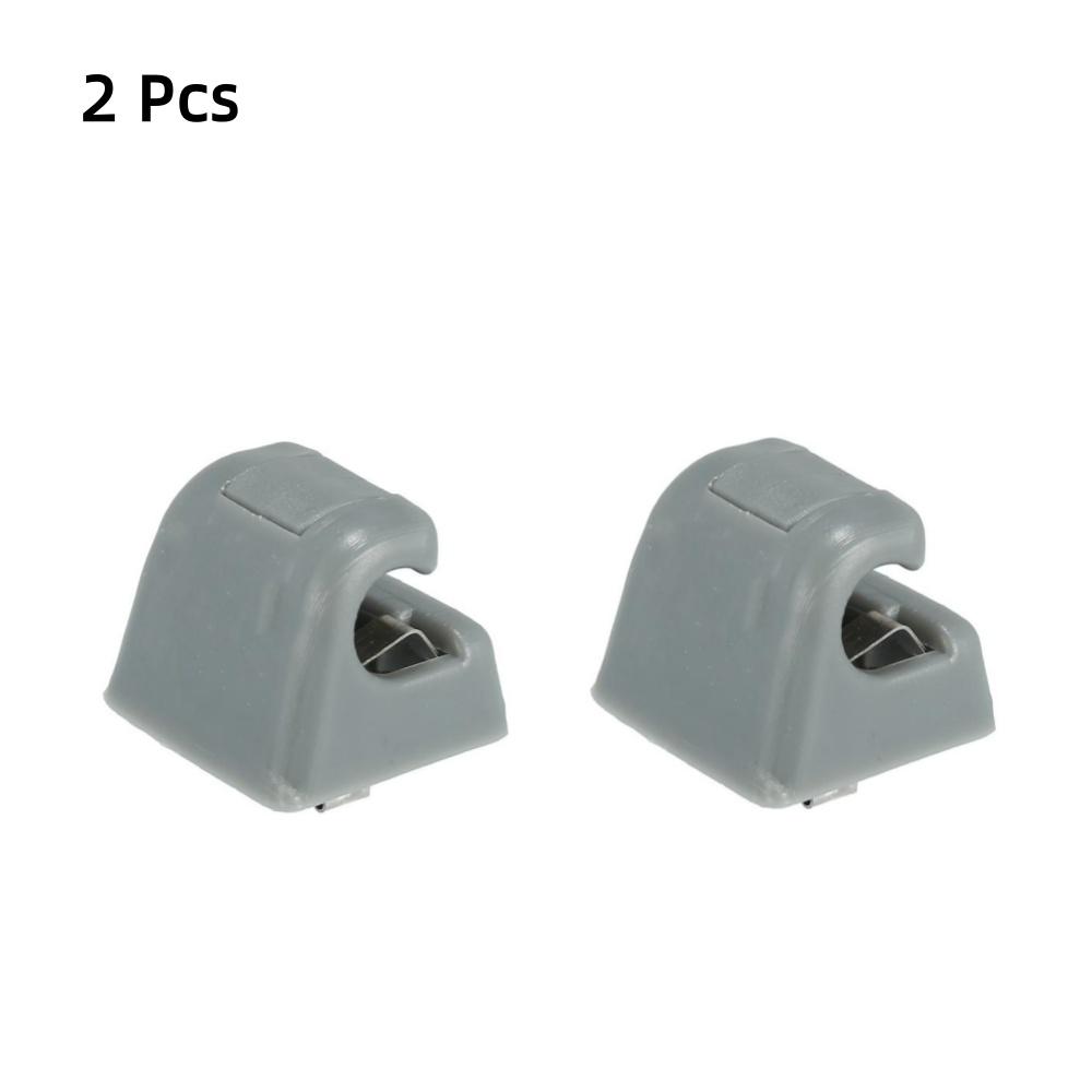 2x Grey Sun Visor Hook Clips For Mercedes Benz 300TE 190D 300SDL 12681000128412