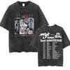 Vintage Machine Gun Kelly MGK Lost Americana Tour 2025-2026 Washed Unisex T-Shirt Man's Hip Hop Short Sleeve T-shirts St 2498