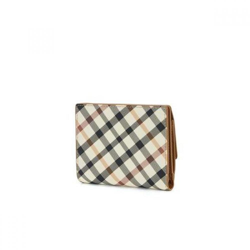 Daks Brown Check Color Block Leather Wallet Dcwa2e428