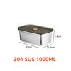 Portable Food Fruit Bento Box 304 Stainless Steel Lunch Box With Lid Snacks Containers Box Leak-Proof Storage Fresh-keeping Box