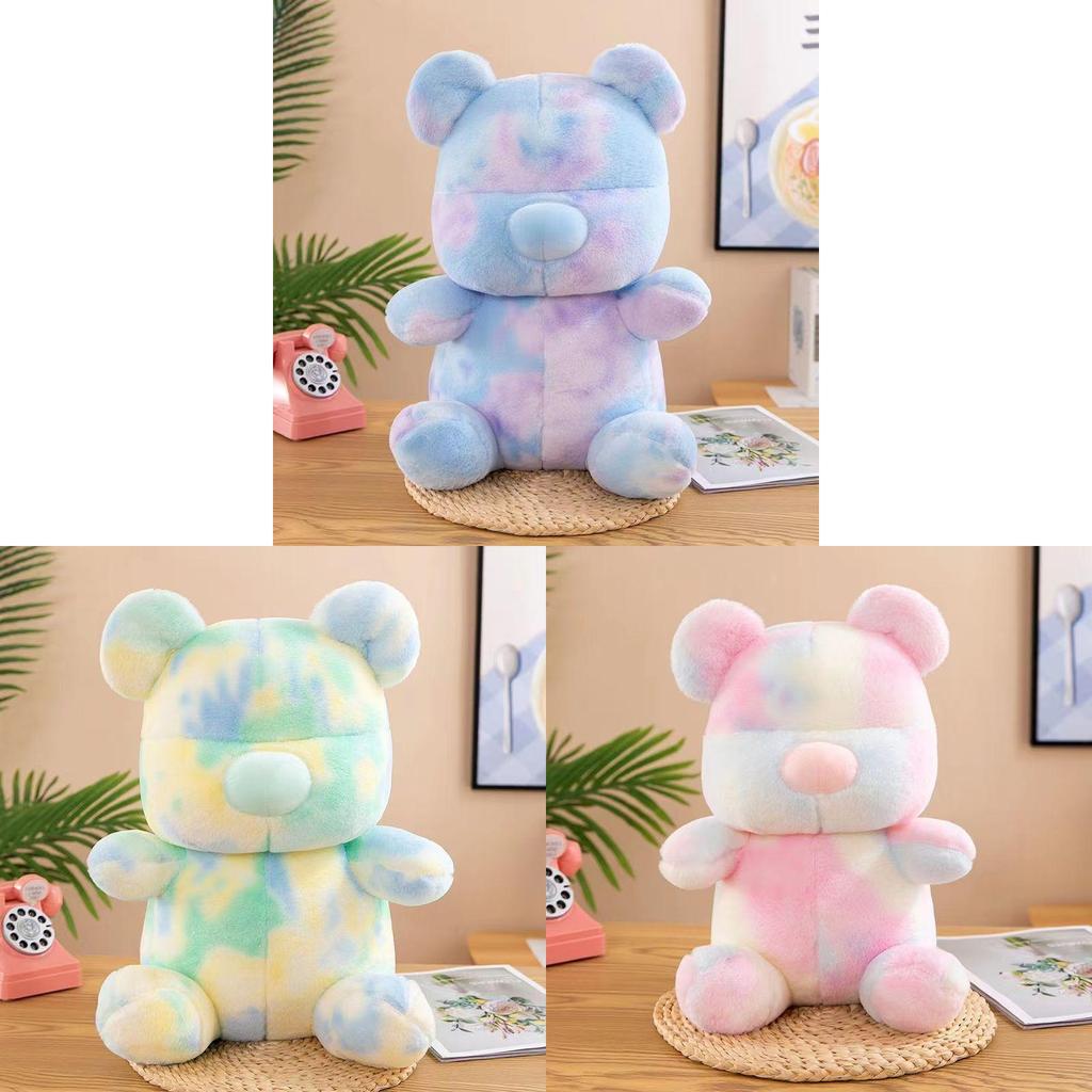 Plüschbär-Kissen mit langem Fell für gemütliche Wohnkultur und Geschenk für Mädchen