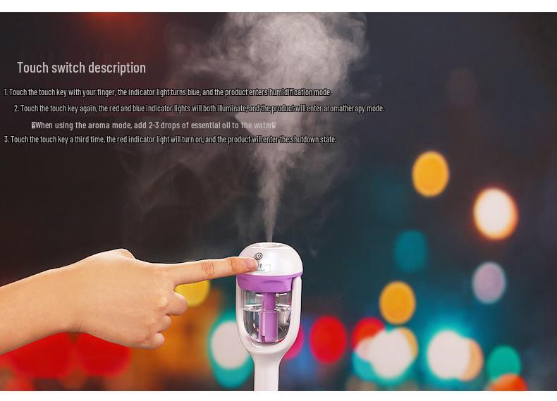 Mini Car Humidifier & Aromatherapy Air Purifier 