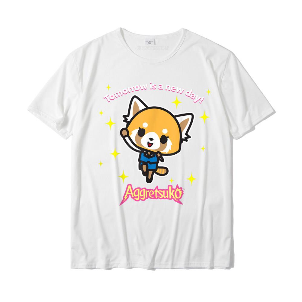 Aggretsuko Tomorrow Is Day Tee Shirt Geek T Shirts Special Cotton Unisexs Tops Shirts Summer Plus Size