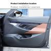 Trim Sticker 4Pcs Real Carbon Fiber Car Inner Door Handle Cover For BMW 5 Series G60 2024-2026 Interior
