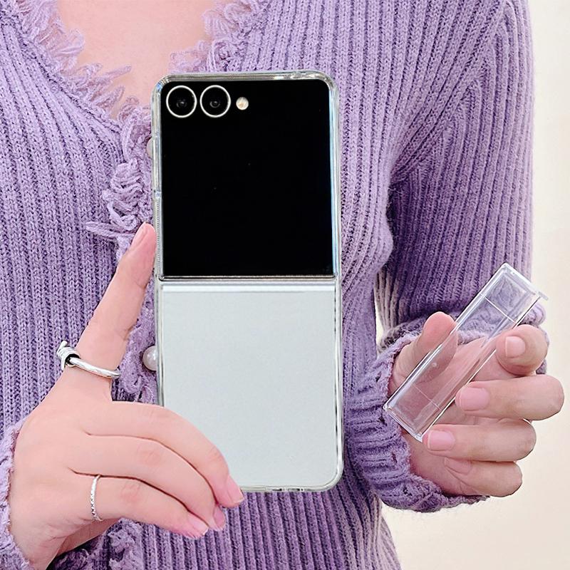 Christmas Ghost Halloween Case For Samsung Z Flip 8 7 FE 6 5 4 Clear PC Slim Hard Folding Phone Cover For Galaxy Z Flip8 Flip7 Flip6 Flip5