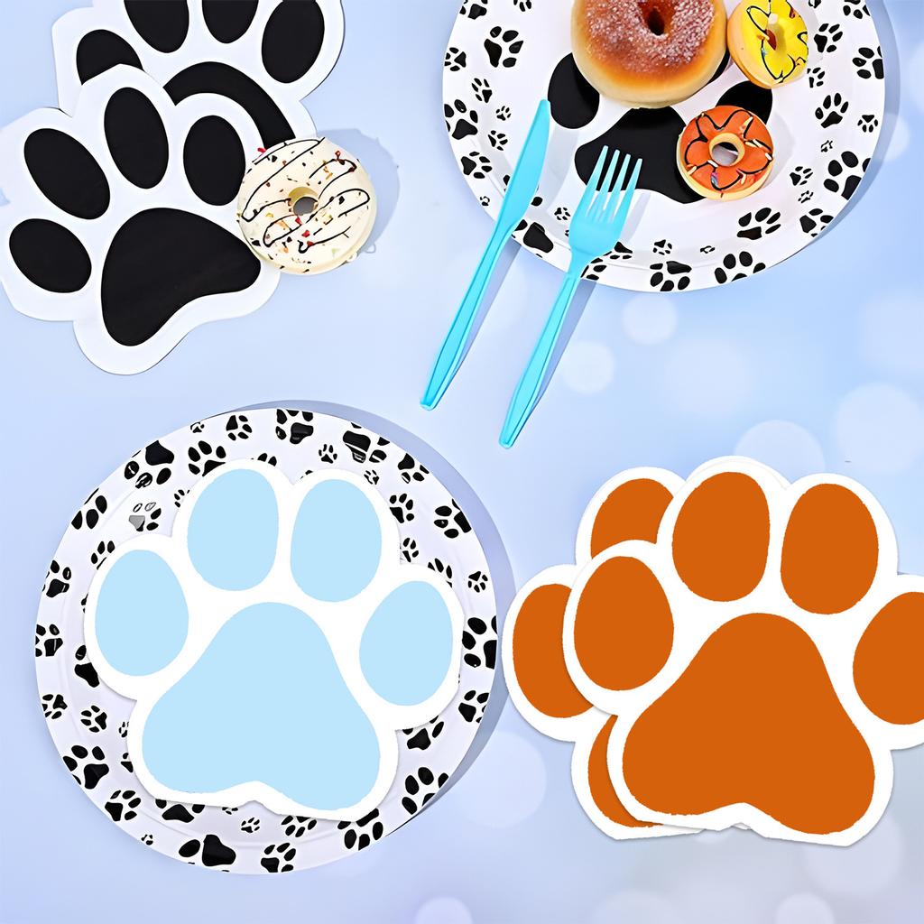 Roll Shaped Dog Claw Party Supplies Birthday Decoration Tissue Dog Claw Arrangement Props Tissue Shaped Dog Claw