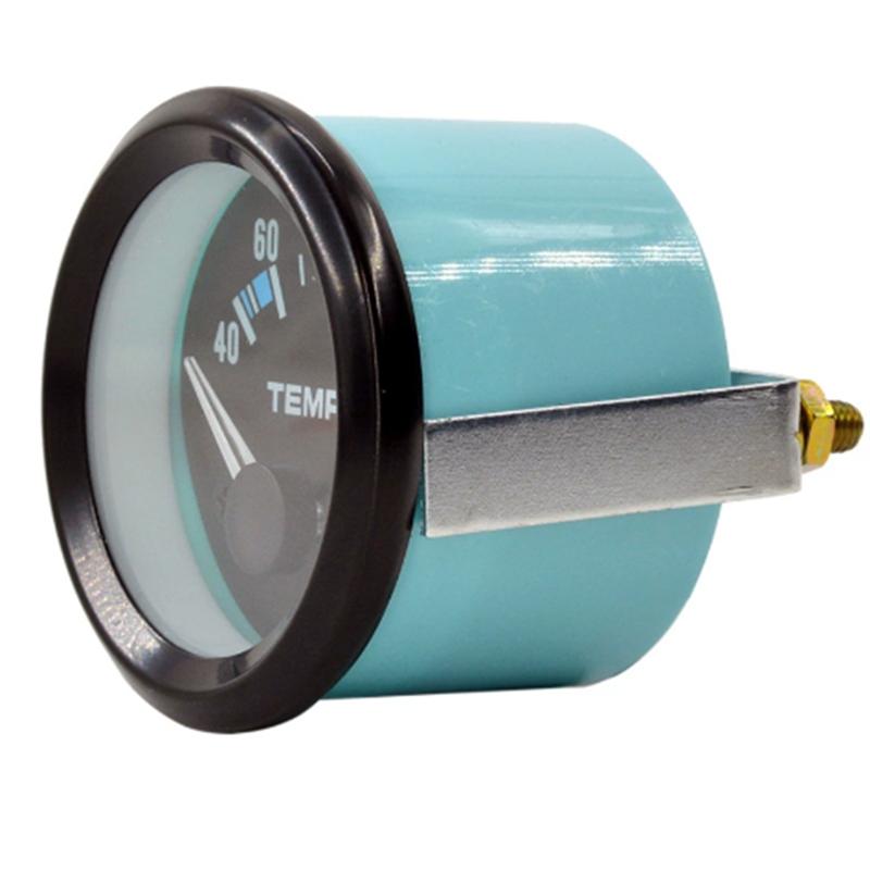 ABLZ-Car Water Temperature Gauge 52Mm Water Temperature Gauge Universal Water Temperature Gauge Blue  Black