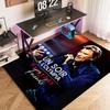 1 Stück Der Goldene Legende von Johnny Hallyday Teppich für Wohnzimmer Schlafzimmer Zuhause Sofadekoration, Kinder spielen Rutschfeste Fußmatte
