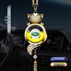 Crystal Rearview Mirror Air Freshener: Long-lasting Fragrance Pendant for Car Interior Decoration
