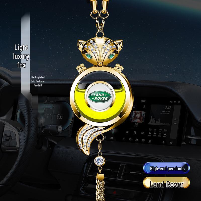 Crystal Rearview Mirror Air Freshener: Long-lasting Fragrance Pendant for Car Interior Decoration