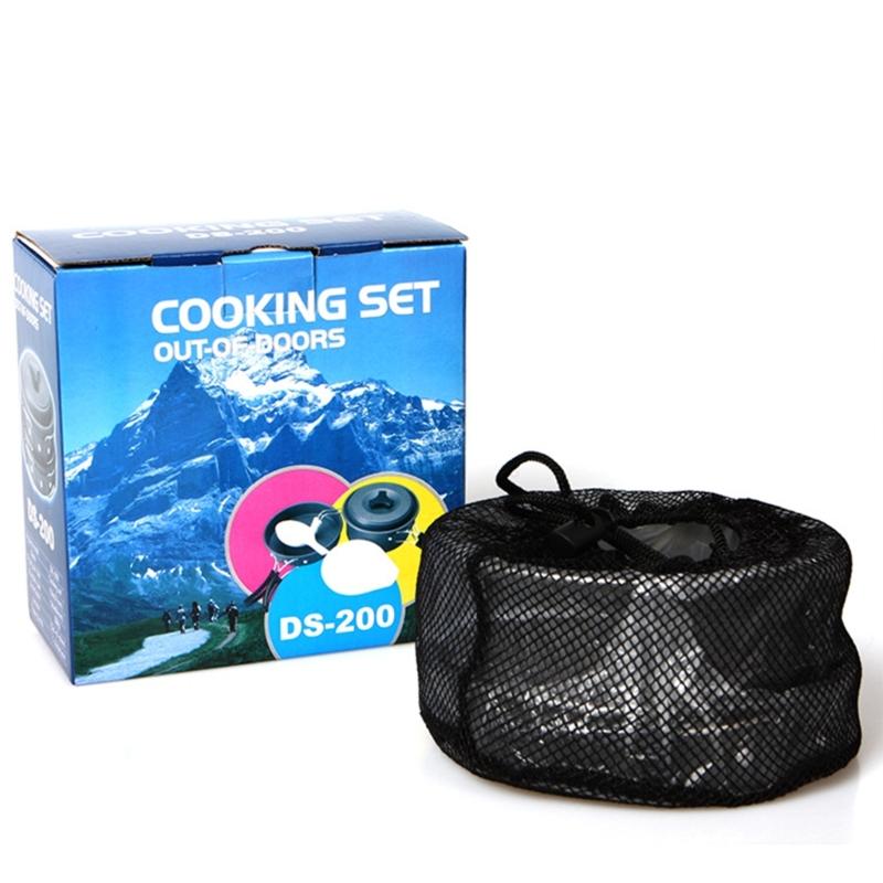 Ultraleichter Campingtopf Pfanne Schüssel Outdoor Picknick Utensilien Antihaft Kochgeschirr Kochausrüstung für Angeln Picknick Wandern