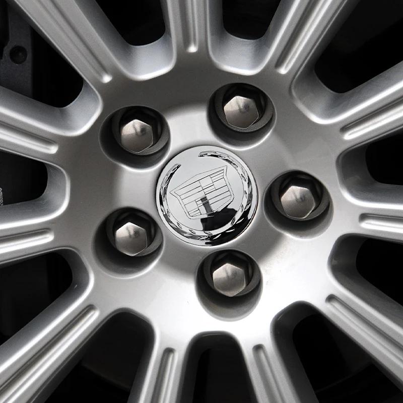4pcs 83mm 9595891 ABS Car Wheel Hub Cap Emblem Badge Logo for Cadillac Escalade Accessories