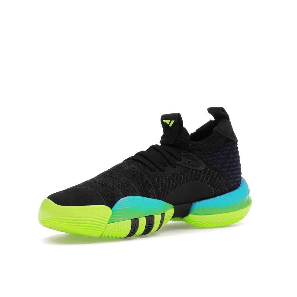 Adidas Trae Young 2 Trae-Tlien Men Sneakers Black Core-Black Team-Solar-Green H06473