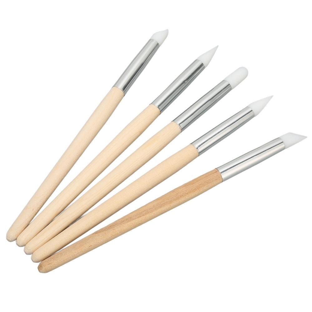 Silicone Material Watch Dial Cleaning Tool Rubber Tip Scratch Brush Pen Set Watchmaker's Cleaning Pen Jewelry Cleaning