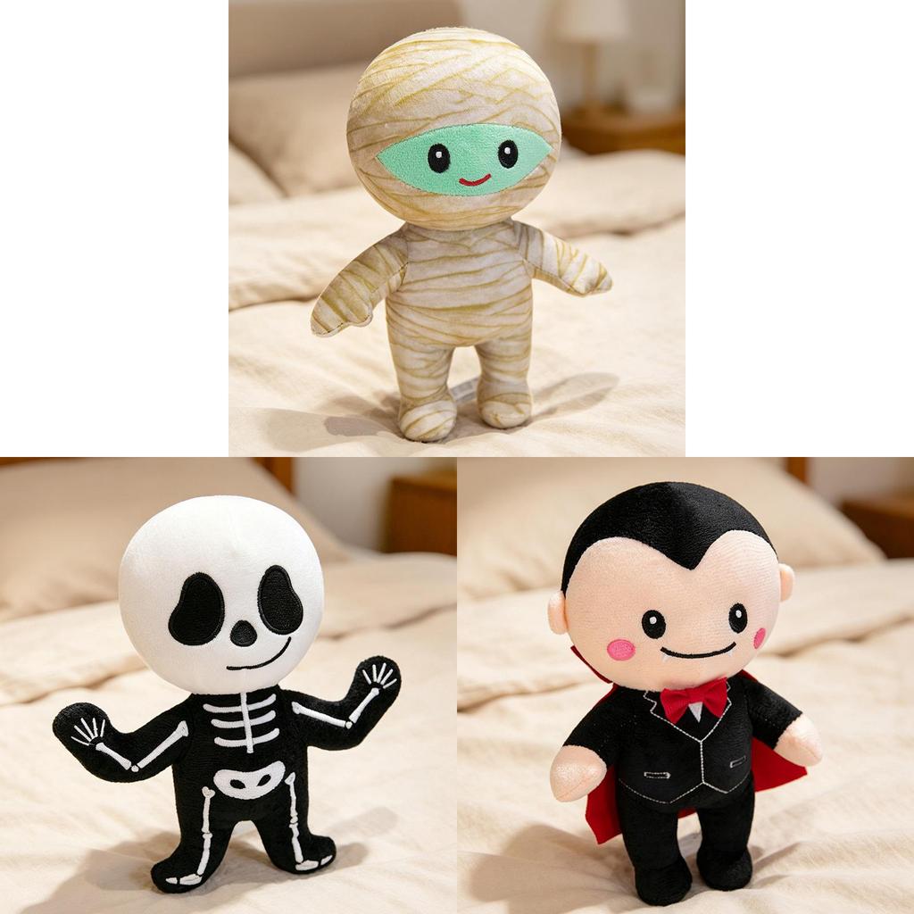 Halloween Plush Ghosts Pack Soft Cotton Stuffed Dolls For Party Decor Gifts