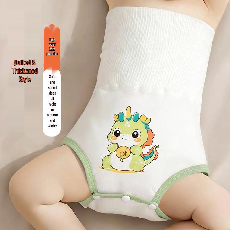 Cozy Cotton High-Waisted Baby Belly Band for Cold & Umbilical Protection (Autumn/Winter)
