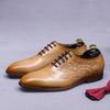 Whole Leather Business Dress Leather Shoes Men's Genuine Leather Cowhide Handmade British Oxford Shoes