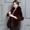 Brand New Fur Women's Shawl Cape Eco-friendly Mink Fox Fur Mink Coat