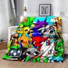 Rainbow Friends Adventure Flannel Blanket-Soft and Suitable for Sofas,Beds,Offices,Travel,All Seasons,Great Gift for Holidays and Birthdays.