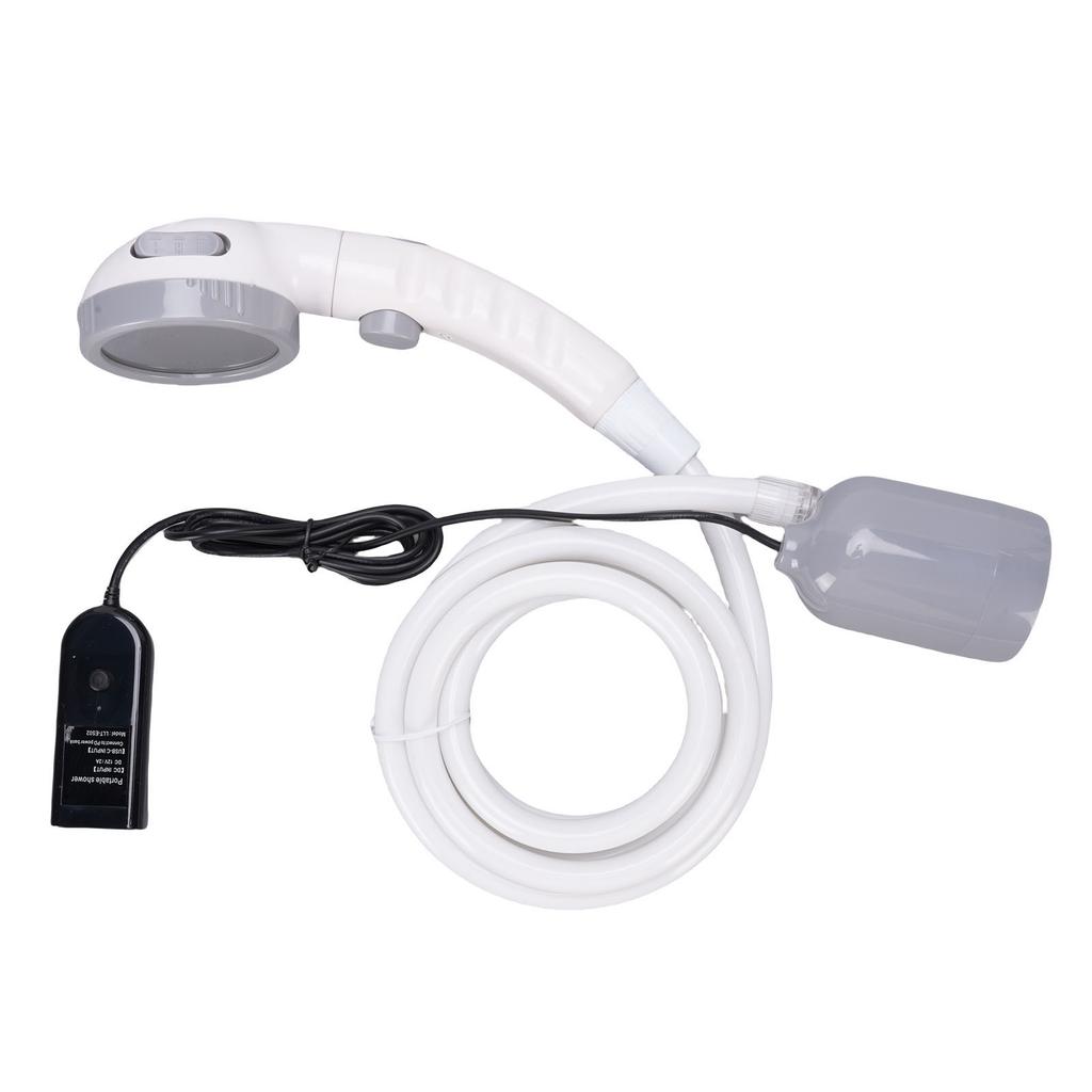 Tragbare Campingdusche Auto- oder USB-betrieben Outdoor Elektrische Duschpumpe Set IPX7 Wasserdicht 3