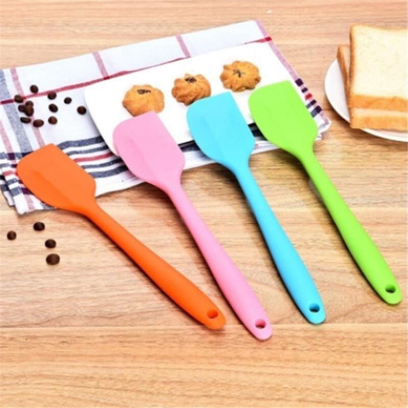 Kitchen Silicone Baking Tool Cake Cream Butter Spatula Mixing Batter Scraper Brush