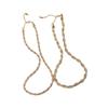Joolim Jewelry 18K Gold Plated Rough Hollow Rope Chain Necklace Stainless Steel  Fashion Jewelry