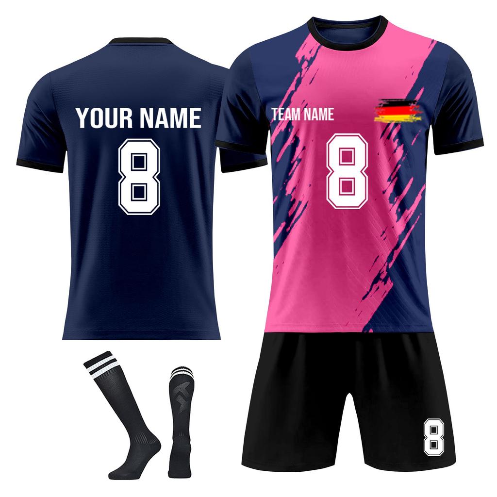 Personalised Shirts Kit Mens Girls With Name Number Custom Football Jerseys For Boys Training Suit