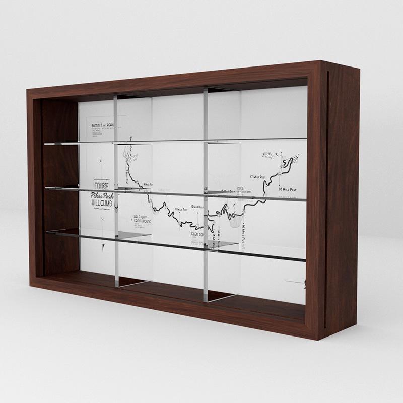 1:64er Maßstab Modellauto Ausstellungs- & Aufbewahrungsgarege - Wandmontierter Parkplatz Figuren-Sammlungsbox