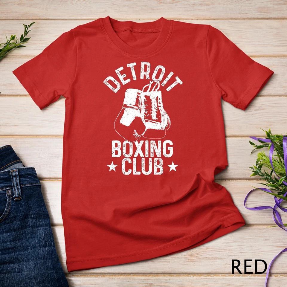 Mens Boxing Detroit Michigan Vintage Boxing Club Boxer T-Shirt Unisex T-shirt 6 S