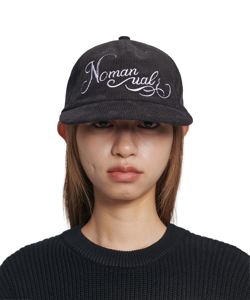 Nomaenyueol Stem Corduroy Ball Cap - Charcoal