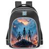 Zaino Periferico Serie Avatar3 Striscia Riflettente Zaino Scolastico