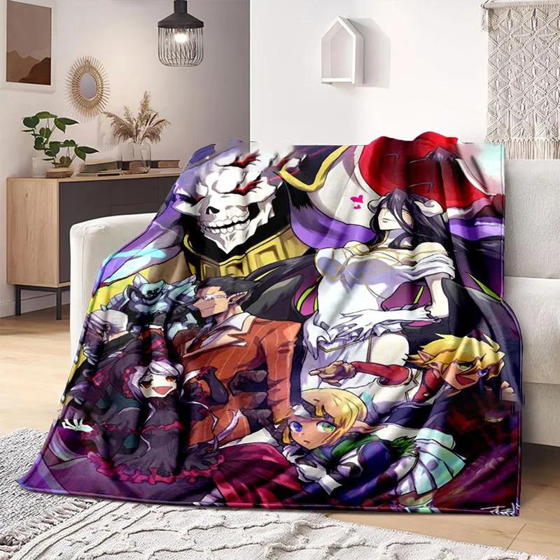3D Print Anime Overlord Soft Plush Blanket, Flannel Blanket Throw Blanket for Living Room Bedroom Bed Sofa Picnic Cover