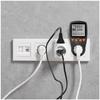 Electricity Consumption Meter with Display, Black
